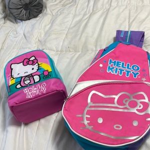 Hello Kitty backpack and insulated soft side bag